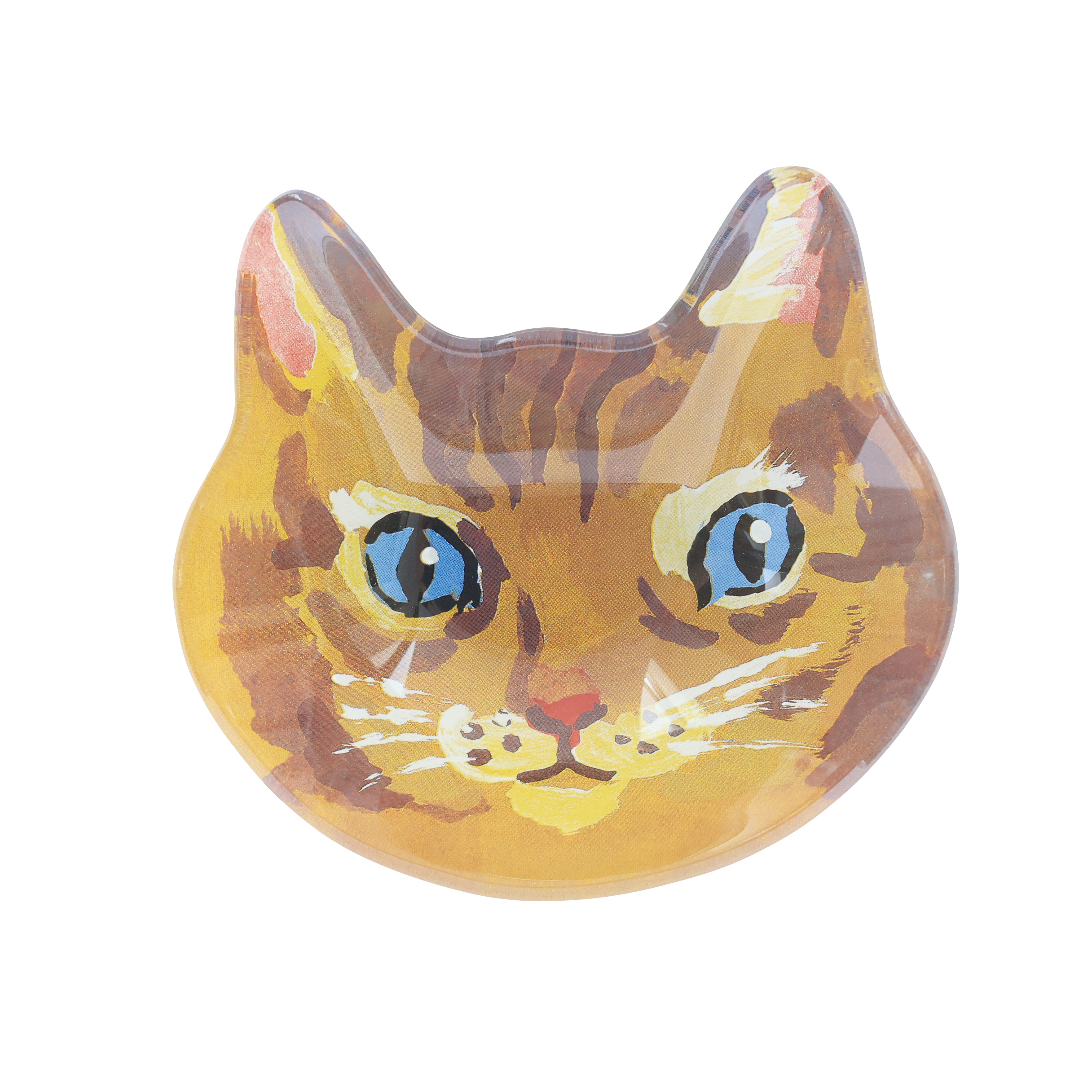 Nathalie Lete Cat face glass plate Maya | 8000000works | エイト